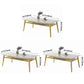 Glam Sintered Stone Kitchen Dining Table Rectangle Shape White Dining Table for Kitchen Clearhalo ' dining_table' 'Dining Tables & Seating' 'Dining Tables' 'furn' 'furn_dining_table' 'Furniture' 'furniture_dining_table' 'Kitchen & Dining Furniture' 'kitchen&dining_furn' 'kitchen' 'kitchen_dining_table' 1200x1200_6daa53de-ab1d-421c-86bd-bf2bfbf22b40