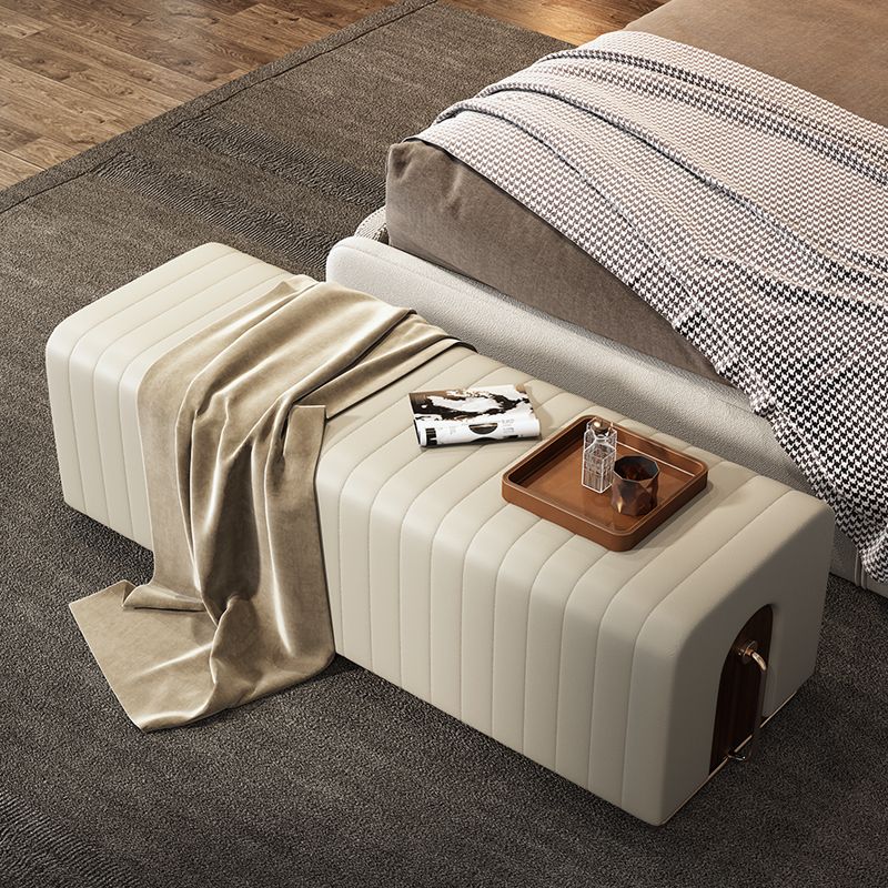 15.6-inch W Modern Cushioned Seating Bench Rectangle Bedroom Bench Clearhalo 'Benches' 'Chairs & Seating' 'furn' 'furn_benches' 'Furniture' 'Living Room Furniture' 1200x1200_6dac2ded-bd9a-4e49-9a17-d2401bb7b4ed