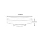 Modern Style Tempered Glass Table Top Stainless Steel Base Round Coffee Table