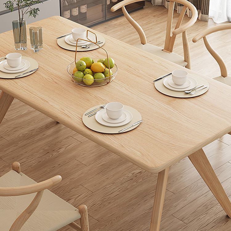 Modern Beige Dinette Set 1/2/4/5 Pieces Rectangle Ash Wood Dining Table Set Clearhalo 'Dining Room Sets' 'Dining Tables & Seating' 'dining_room_set' 'furn' 'furn_dining_room_set' 'Furniture' 'furniture_dining_room_set' 'Kitchen & Dining Furniture' 1200x1200_6dae5da4-50b8-4855-96ac-0ea7173d4a74