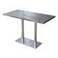 Industrial Style Dining Table Stainless Steel Dining Site Table for Home Clearhalo ' dining_table' 'Dining Tables & Seating' 'Dining Tables' 'furn' 'furn_dining_table' 'Furniture' 'furniture_dining_table' 'Kitchen & Dining Furniture' 'kitchen&dining_furn' 'kitchen' 'kitchen_dining_table' 1200x1200_6daf8dcc-fb06-4e91-a205-fface70d2e53
