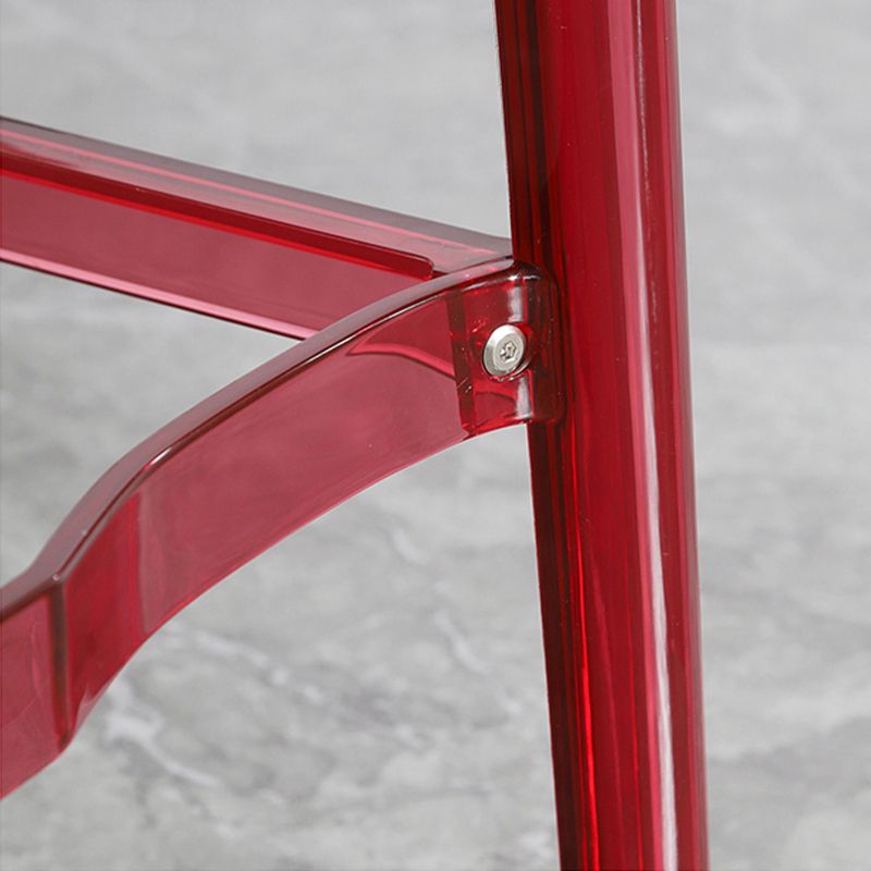 Industrial Armless Low Back Stool Acrylic Bar Stool for Living Room Clearhalo 'Bar Furniture' 'Bar Stools' 'bar_stools' 'furn' 'furn_bar_stools' 'Furniture' 'Kitchen & Dining Furniture' 1200x1200_6db13a71-e86c-4b85-a101-a5096c11e5f0