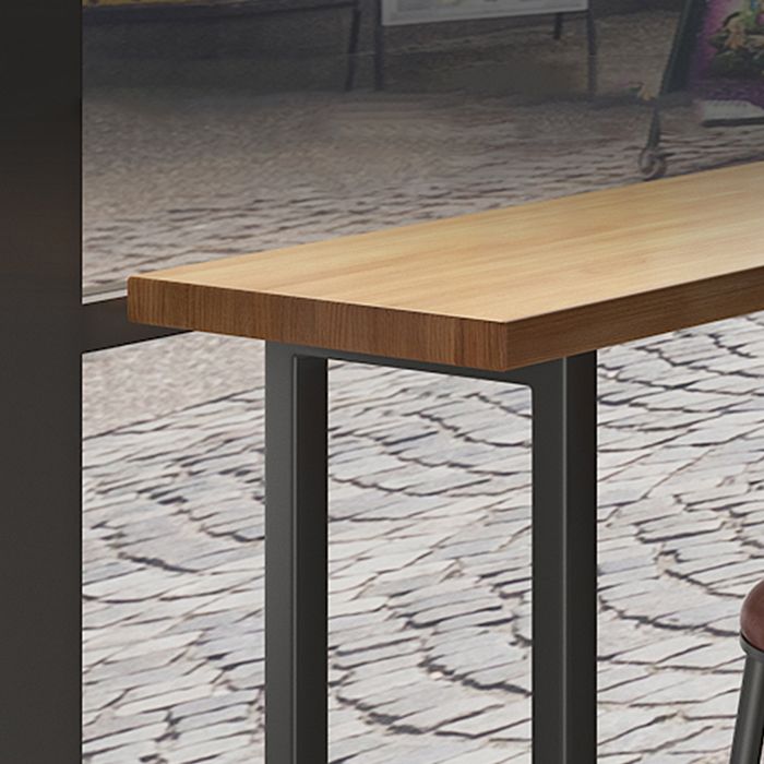 Modern Rectangle Bar Dining Table Wood Bar Height Cocktail Table 42-Inch Top Clearhalo 'Bar Furniture' 'Bar Tables' 'bar_tables' 'furn' 'furn_bar_tables' 'Furniture' 'furniture_bar_tables' 'Kitchen & Dining Furniture' 1200x1200_6db32cf8-0027-4ae3-ad62-e41b4fbcacc2