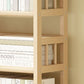 Modernes solides Kiefernholzbuchhandel, natürliche, offene Bücherregal für Wohnzimmer