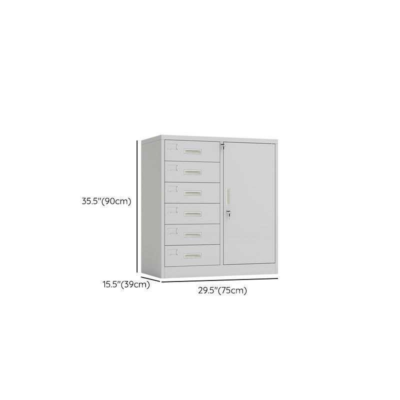 基本的な金属ファイルキャビネットソリッドカラーストレージシェルフロックファイルキャビネットオフィス用