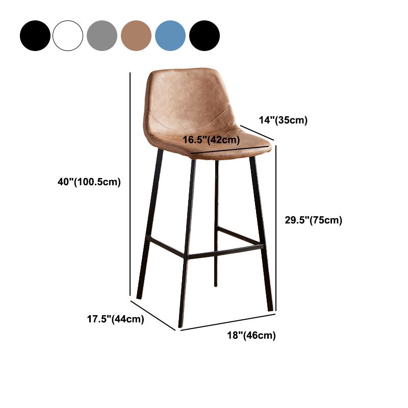 Nordic Style Round Bar-stool Metal Counter Bar Stool for Restaurant Clearhalo 'Bar Furniture' 'Bar Stools' 'bar_stools' 'furn' 'furn_bar_stools' 'Furniture' 'furniture_bar_stools' 'Kitchen & Dining Furniture' 1200x1200_6dbb6915-22f9-488f-8edf-246b12278022
