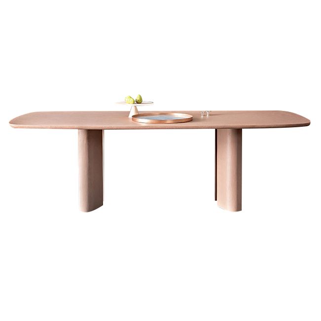 Rectangle Minimalist Dining Table Solid Wood Fixed Table with 4 Legs Clearhalo ' dining_table' 'Dining Tables & Seating' 'Dining Tables' 'furn' 'furn_dining_table' 'Furniture' 'furniture_dining_table' 'Kitchen & Dining Furniture' 'kitchen&dining_furn' 'kitchen' 'kitchen_dining_table' 1200x1200_6dbca7e3-09be-4b1a-9482-19c2b9cc10e5