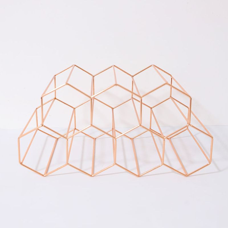 Glam roestvrijstalen wijnrek fles aanrecht fleshouder