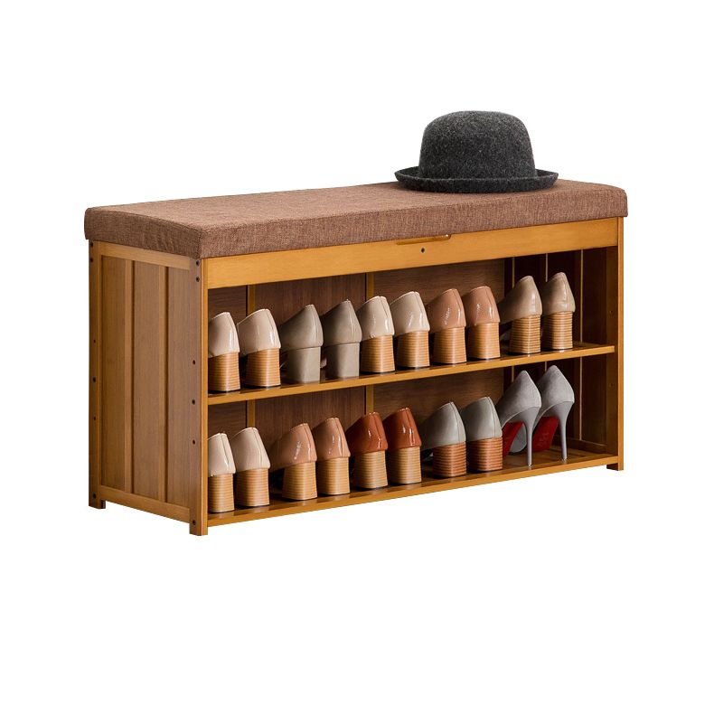 11.8 Inch Wide Traditional Cushioned Bench Bamboo Bench with Flip Top Clearhalo 'Benches' 'Chairs & Seating' 'furn' 'furn_benches' 'Furniture' 'Living Room Furniture' 1200x1200_6dbd81ab-2532-45f4-a627-d89846b7db66