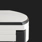 Modern Round Stone Top Dining Table Extendable for Small Spaces with Storage