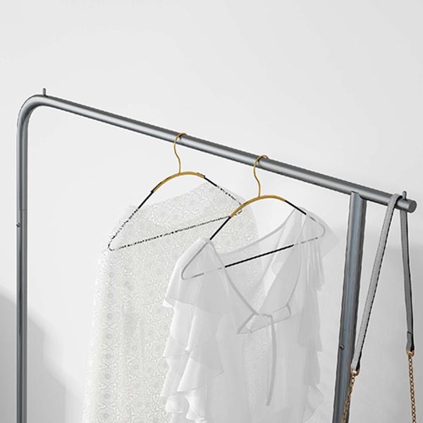 Contemporary Plain Clothes Hanger Free Standing Metal Coat Rack Clearhalo 'Entry & Mudroom Furniture' 'furn' 'furn_hall_tree_coat_racks' 'Furniture' 'Hall Trees & Coat Racks' 'hall_tree_coat_racks' 1200x1200_6dbe4a7d-5957-414e-b7ff-86cd590ba973
