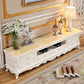 European Marble Living Room TV Cabinet White Solid Wood TV Console Clearhalo 'furn' 'furn_tv_stands_entertainment_centers' 'Furniture' 'Living Room Furniture' 'TV Stands & Entertainment Centers' 'TV Stands & Media Storage Furniture' 'tv_stands_entertainment_centers' 1200x1200_6dbff19f-0b4a-436d-99c5-d8ccc1f6026c