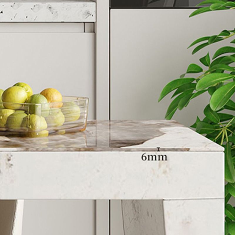 Glam Rectangle Bistro Bar Table Sintered Stone Bar Table for Home Clearhalo 'Bar Furniture' 'Bar Tables' 'bar_tables' 'furn' 'furn_bar_tables' 'Furniture' 'Kitchen & Dining Furniture' 1200x1200_6dc01844-6adc-48cb-99b5-ae9a28ddb633
