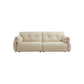 2-seater Scratch Resistant Solid Color Living Room Leather Sofa