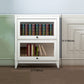 White Manufactured Wood Standard Bookcase Modern Bookshelf with Glass Doors Clearhalo 'Bookcases' 'furn' 'furn_bookcases' 'Furniture' 'furniture_bookcases' 'Office Furniture' 1200x1200_6dc0c514-a78c-43f3-9fc7-93b200d0ad96