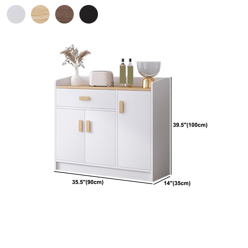 Modern Wood Accent Cabinet with Drawer Rectangle Side Cabinet Clearhalo 'Cabinets & Chests' 'cabinets_chests' 'furn' 'furn_cabinets_chests' 'Furniture' 'Living Room Furniture' 1200x1200_6dc0ed42-df49-4b35-a770-e4fb987f8250