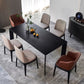Modern Pine Wood Table for Restaurant Rectangle Black Dining Table with 4 Legs Clearhalo 'Dining Tables & Seating' 'Dining Tables' 'dining_table' 'furn' 'furn_dining_table' 'Furniture' 'furniture_dining_table' 'Kitchen & Dining Furniture' 'kitchen' 'kitchen_dining_table' 1200x1200_6dc20dea-34cf-4413-801c-bce18d90ceda