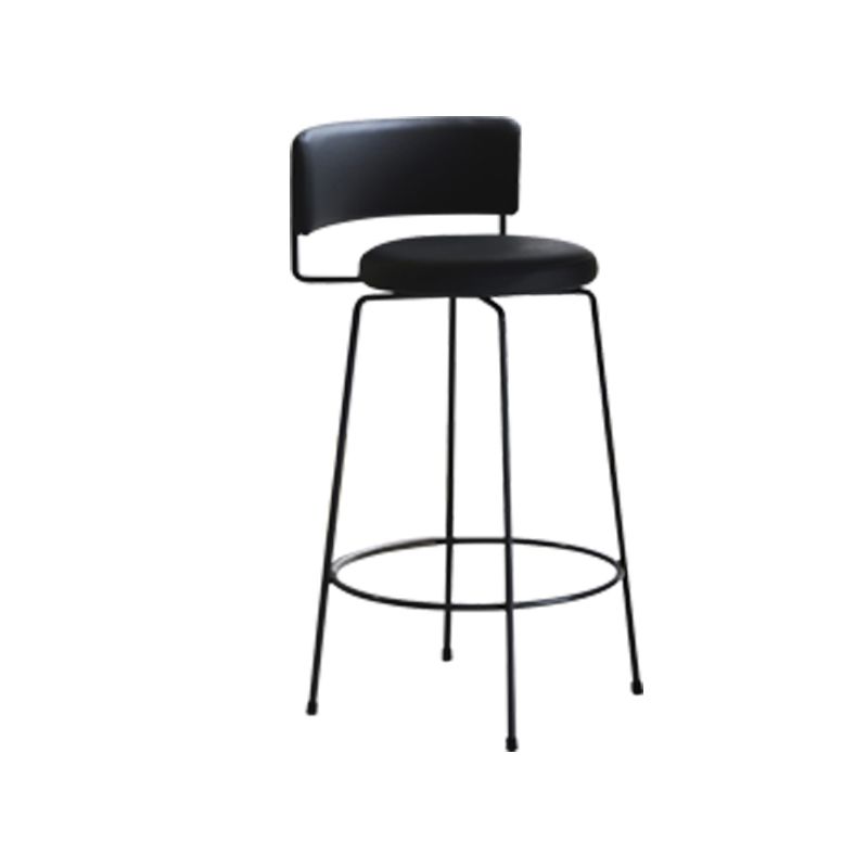 Industrial Style Metal Bar Stool Footrest Counter Stool for Living Room Clearhalo 'Bar Furniture' 'Bar Stools' 'bar_stools' 'furn' 'furn_bar_stools' 'Furniture' 'Kitchen & Dining Furniture' 1200x1200_6dc2f5c7-7597-41e6-a030-70ea185ecc12