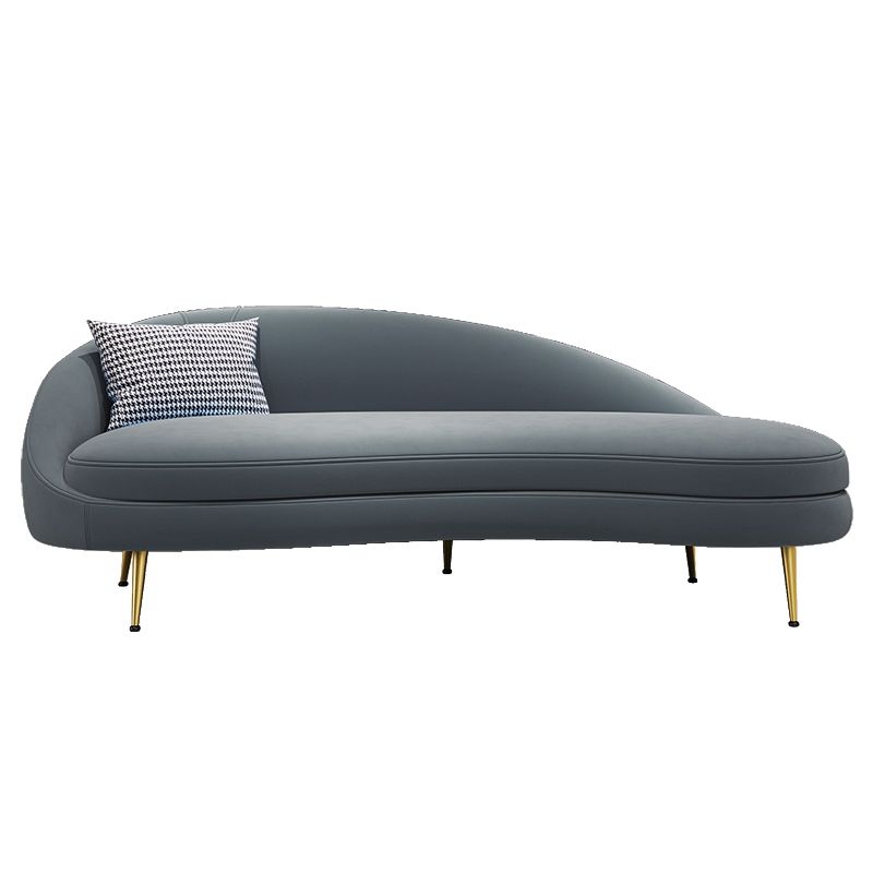 Glam Velvet 4-seat Sofa Curved Tight Back 74.80"W Sofa for Living Room Clearhalo 'furn' 'furn_sofas' 'Furniture' 'furniture_sofas' 'kitchen' 'kitchen_sofas' 'Living Room Furniture' 'Sofa' 'sofas' 1200x1200_6dc37cf5-045c-466b-9893-b5acf4df22f8