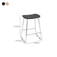 Contemporary Wood and Metal Backless Counter Height Stools for Living Room