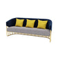 23.62 "W x 29.52" H Velvet Tuxedo Arm Sofa Contemporáneo Standard Sewn Pillow Back Sofa