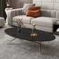 Glam Style Metal Base Cocktail Table Black and White Slate Top Coffee Table Clearhalo 'Coffee & Accent Tables' 'Coffee Tables' 'coffee_tables' 'furn' 'furn_coffee_tables' 'Furniture' 'Living Room Furniture' 1200x1200_6dc4cfa8-74c4-499b-a803-280dd48e180f