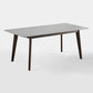 Stone Rectangle Top Table Mid-Century Modern Dining Table with 4 Wood Legs Clearhalo 'Dining Tables & Seating' 'Dining Tables' 'dining_table' 'furn' 'furn_dining_table' 'Furniture' 'furniture_dining_table' 'Kitchen & Dining Furniture' 'kitchen' 'kitchen_dining_table' 1200x1200_6dc593b3-d4f9-4c5e-9cf0-edd97d0091ba