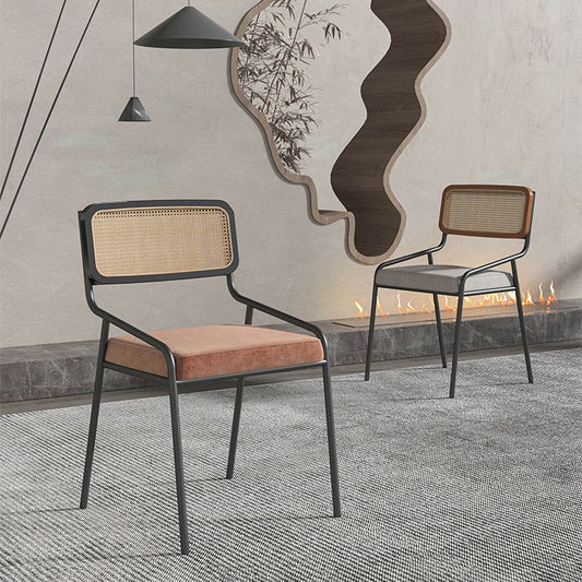 Contemporary Kitchen Dining Arm Chair Open Back Dining Side Chair