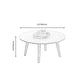 Round Wood Coffee Table Scandinavian 4 Legs Natural Cocktail Table Clearhalo 'Coffee & Accent Tables' 'Coffee Tables' 'coffee_tables' 'furn' 'furn_coffee_tables' 'Furniture' 'Living Room Furniture' 1200x1200_6dc91011-d7cb-4d76-a7a6-7558bb95d115
