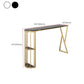 Faux Marble Bar Height Table Modern Style Bistro Pub Table with 2 Shelves Clearhalo 'Bar Furniture' 'Bar Tables' 'bar_tables' 'furn' 'furn_bar_tables' 'Furniture' 'Kitchen & Dining Furniture' 1200x1200_6dc995e1-fc1d-4bdd-b53f-e173a2772ad6