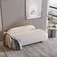 Modern Style Chaise Solid Color Lounge Chair with Genuine Leather