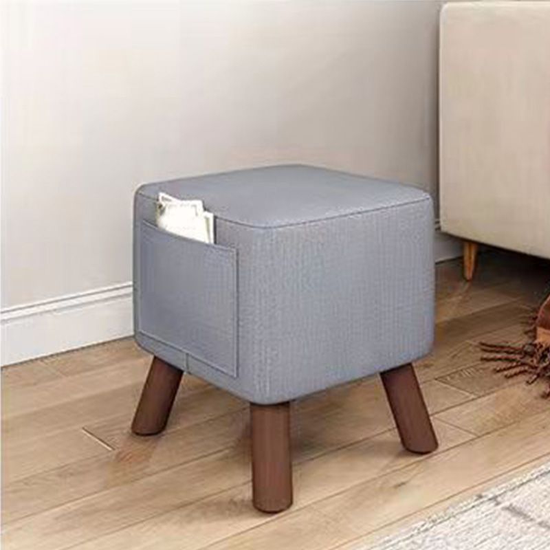 Modern Square Standard Pure Color Water Resistant Standard for Living Room Clearhalo 'furn' 'furn_ottomans_poufs' 'Furniture' 'Living Room Furniture' 'Ottomans & Poufs' 'ottomans_poufs' 1200x1200_6dc9d82e-2e61-4854-b3bd-9346563eceb8