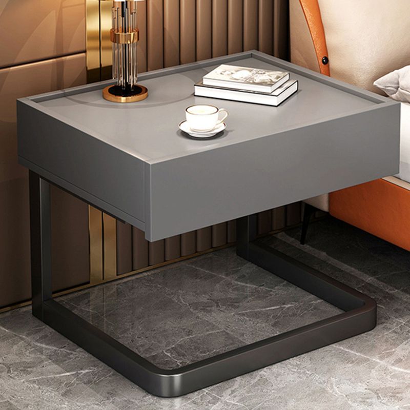 Moderno comodino da letto in legno prodotto moderno con cassetto per camera da letto