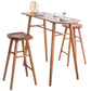 Glam 1/3 Pieces Bar Table Set Rectangle Wooden Counter Table for Home Use Clearhalo 'Bar Furniture' 'furn' 'furn_home_bar_bar_sets' 'Furniture' 'Home Bars & Bar Sets' 'home_bar_bar_sets' 'Kitchen & Dining Furniture' 1200x1200_6dca495c-a15e-4f92-89d4-6387560ec30b