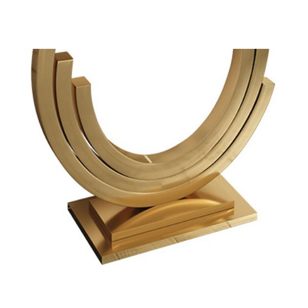 Console dorata glam tavolo da divano console resistente alle macchie in marmo per Hall