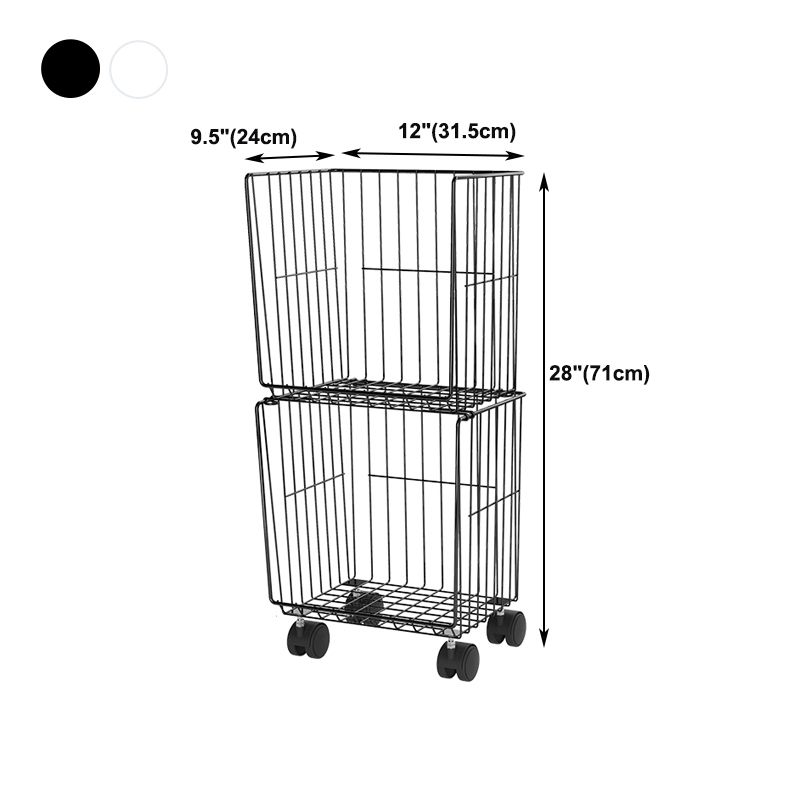 Estantería de estilo moderno estantería de metal de espalda cerrada con ruedas de lanzador para uso en el hogar