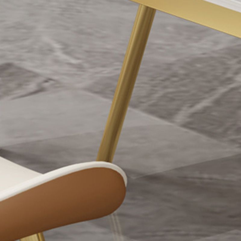 Silla tapizada de casa comedor de cuero por imitación parsons silla de comedor