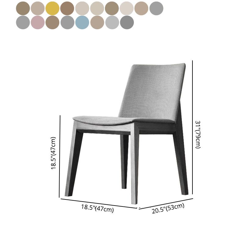 Upholstered Armless Dining Chairs Indoor Side Chairs with Wood Legs (Set of 2) Clearhalo ' kitchen&dining_furn' 'Dining Chairs' 'Dining Tables & Seating' 'dining_chair' 'furn' 'furn_dining_chair' 'Furniture' 'furniture_dining_chair' 'Kitchen & Dining Furniture' 'kitchen' 1200x1200_6dcd2131-d7df-432a-81ef-1e8c9b06eb86