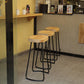 Modern Style Metal Bar Stool with Footrest Milk Tea Shop Bar Stool 30- Inches Clearhalo 'Bar Furniture' 'Bar Stools' 'bar_stools' 'furn' 'furn_bar_stools' 'Furniture' 'furniture_bar_stools' 'Kitchen & Dining Furniture' 1200x1200_6dcd5d93-0db7-4776-889e-a4931e0b7767