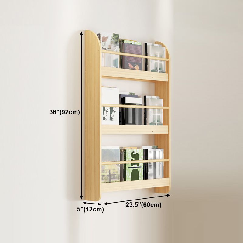 Wood Floating Bookcase Contemporary Style Wall Mounted Book Shelf Clearhalo 'Bookcases' 'furn' 'furn_bookcases' 'Furniture' 'furniture_bookcases' 'kitchen' 'kitchen_bookcases' 'Living Room Furniture' 'Office Furniture' 1200x1200_6dcf0a96-9491-49ef-b5fe-3df7b1b47eab