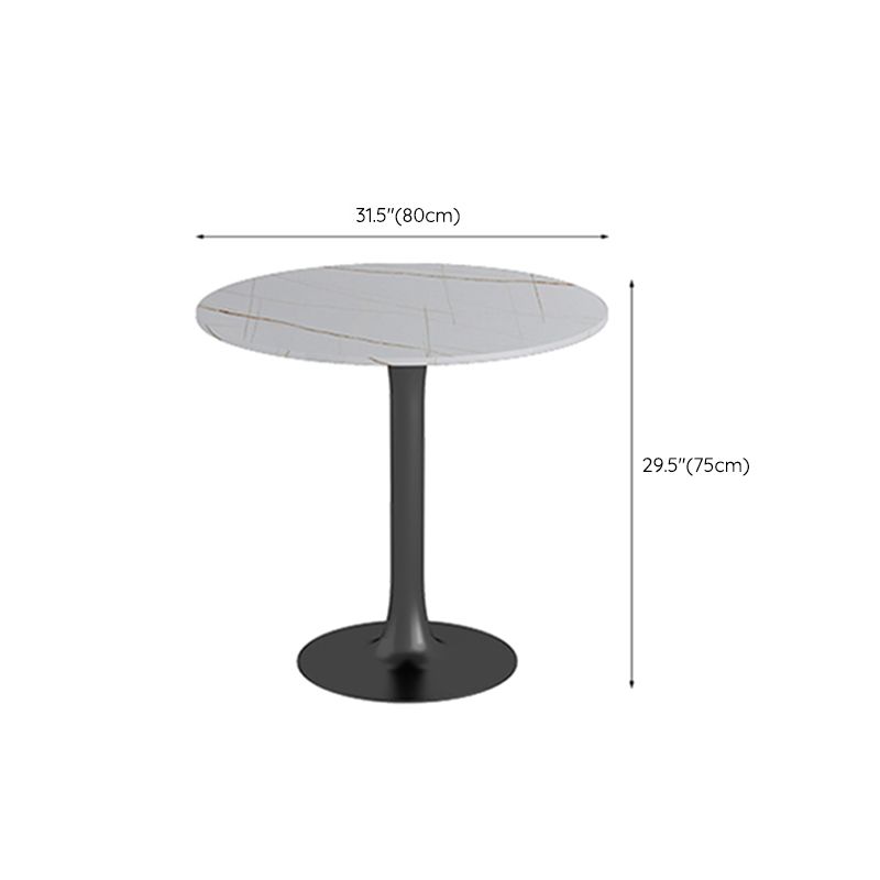 White Stone Round Dining Table Set 1/3/4/5 Pcs Modern Dinette Set Clearhalo 'Dining Room Sets' 'Dining Tables & Seating' 'dining_room_set' 'furn' 'furn_dining_room_set' 'Furniture' 'Kitchen & Dining Furniture' 1200x1200_6dd01aaa-96e3-4726-91f3-3f983b671368