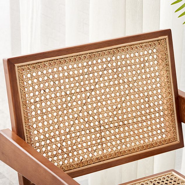 Contemporary Open Back Kitchen Dining Arm Chair Solid Wood Dining Arm Chair Clearhalo ' kitchen&dining_furn' 'Dining Chairs' 'Dining Tables & Seating' 'dining_chair' 'furn' 'furn_dining_chair' 'Furniture' 'furniture_dining_chair' 'Kitchen & Dining Furniture' 'kitchen' 1200x1200_6dd132d8-1cbe-41c9-ad94-7be56af3c21d