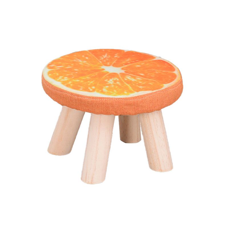 Modern Watermelon Standard Tear Resistant Round Standard for Living Room Clearhalo 'furn' 'furn_ottomans_poufs' 'Furniture' 'Living Room Furniture' 'Ottomans & Poufs' 'ottomans_poufs' 1200x1200_6dd4cb6d-74e7-4cf5-ac83-38fd35b473ac