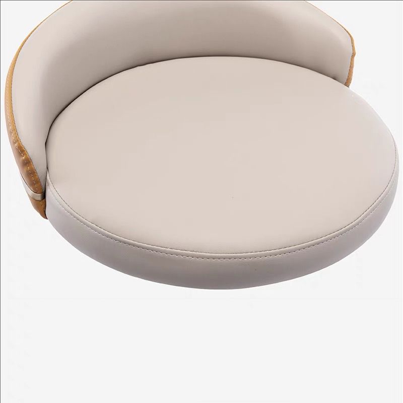 Moderner Low Rücken Counter Stuhl Faux Leder Armless Bar Stuhl