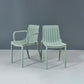 Modern Plastic Indoor-Outdoor Chairs Slat Back Arm Chair for Restaurant Clearhalo ' kitchen&dining_furn' 'Dining Chairs' 'Dining Tables & Seating' 'dining_chair' 'furn' 'furn_dining_chair' 'Furniture' 'furniture_dining_chair' 'Kitchen & Dining Furniture' 'kitchen' 1200x1200_6dd96b23-4604-481d-93f7-122413c36fa0