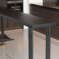 Black and Gold Pub Height Dining Table Glam Counter Wine Table Clearhalo 'Bar Furniture' 'Bar Tables' 'bar_tables' 'furn' 'furn_bar_tables' 'Furniture' 'Kitchen & Dining Furniture' 1200x1200_6ddf03e8-34bb-4c96-ae06-46db9ef5d245