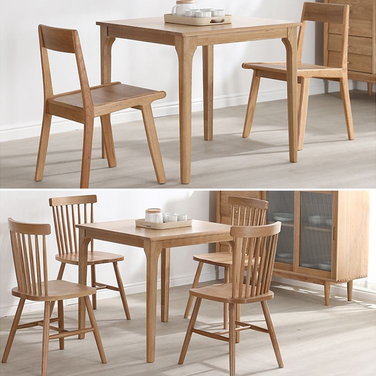 Square Industrial Dining Table Wood Color Fixed Table with White Oakwood Clearhalo ' dining_table' 'Dining Tables & Seating' 'Dining Tables' 'furn' 'furn_dining_table' 'Furniture' 'furniture_dining_table' 'Kitchen & Dining Furniture' 'kitchen&dining_furn' 'kitchen' 'kitchen_dining_table' 1200x1200_6ddf648a-4675-4f33-aabb-d7a6c62036c7
