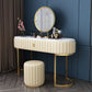 Marble Vanity Table with 1 Storage Drawer Glam Makeup Table for Bedroom Clearhalo 'Bedroom Furniture' 'furn' 'furn_makeup_vanities' 'Furniture' 'Makeup Vanities' 'makeup_vanities' 1200x1200_6de0d4e6-9797-4c58-ad65-988ac8b68783