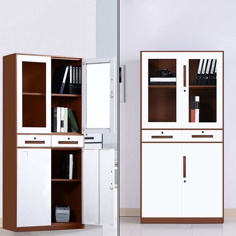 Modern File Cabinet Storage Shelves Color Block File Cabinet for Home or Office
