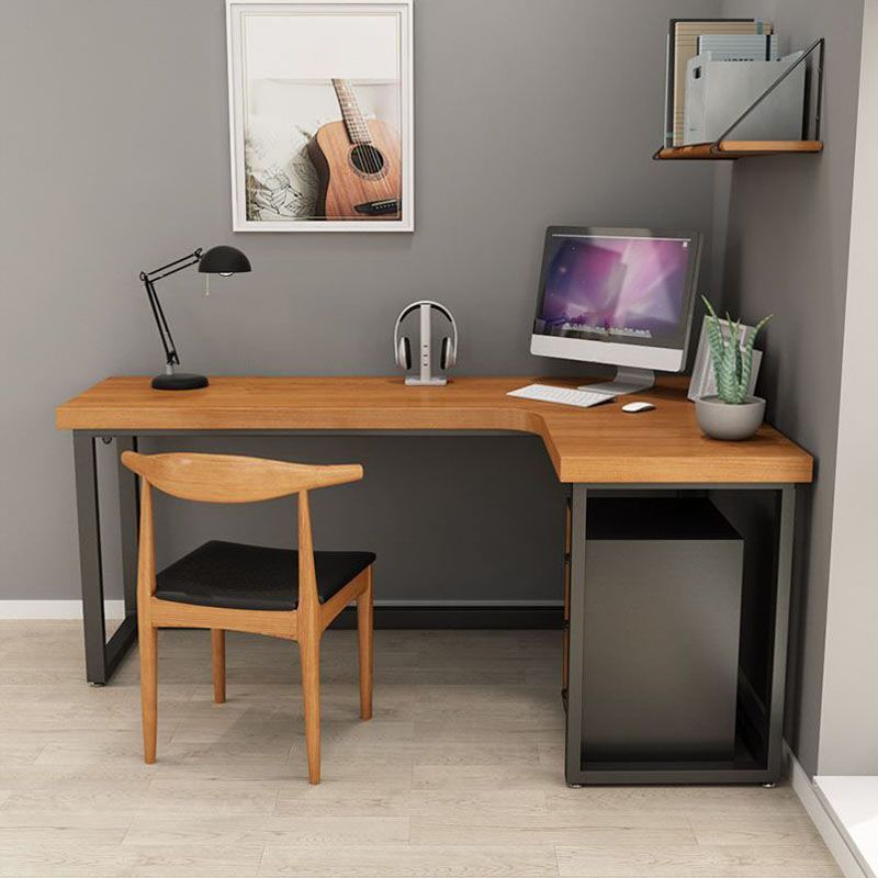 Home Contemporary Writing Desk 30" Height L-Shape Matte Finish Office Desk Clearhalo 'furn' 'furn_office_desk' 'Furniture' 'Office Desks' 'Office Furniture' 'office_desk' 1200x1200_6de4a5de-a75d-41bf-bb70-8b2c80eb63da